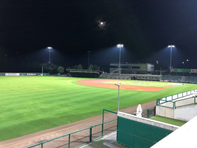 Brighter and more efficient, new Musco LED system featuring ams OSRAM LEDs transforms field of play at Regensburg baseball stadium